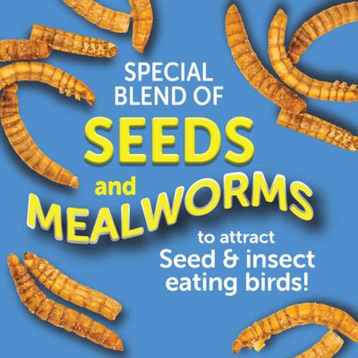 Show full view: Pennington Select Birder's Blend Seed & Mealworm Mix Wild Bird Food, 40-lb bag slide 3 of 10