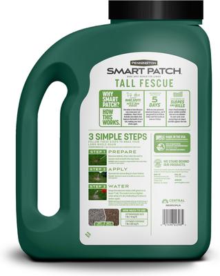 Show full view: Pennington Smart Patch Tall Fescue Mix Dog Lawn-Treatment & Grass Saver, 5-lb jug slide 2 of 11