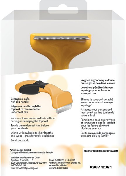 Show full view: Perfect Coat Professional Dog Deshedding Tool, Small slide 3 of 4