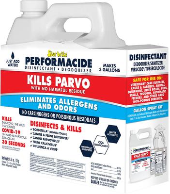 Show full view: Performacide Kills Parvo Disinfectant & Deodorizer Kit, 1-gal jug slide 1 of 8