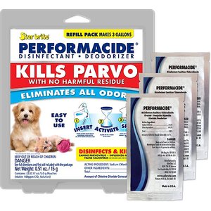 Performacide Kills Parvo Disinfectant Deodorizer Refills, 1-gal pouch, 3 count