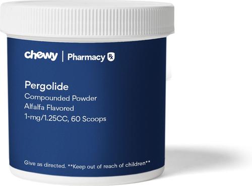 Show full view: Pergolide Compounded Powder Alfalfa Flavored for Horses, 1-mg/1.25CC, 60 scoops slide 1 of 4