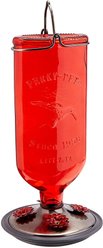 Perky-Pet Antique Bottle Hummingbird Feeder, Red slide 2 of 9