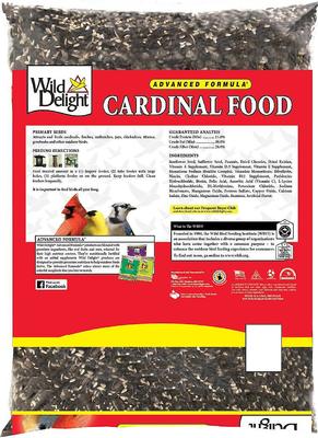 Show full view: Perky-Pet Cardinal Wild Bird Feeder, Red & Wild Delight Cardinal Wild Bird Food, 15-lb slide 5 of 5