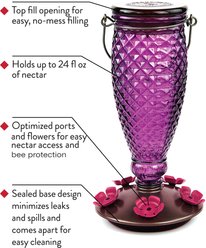 Perky-Pet Diamond Wine Top-Fill Glass Hummingbird Feeder slide 2 of 9