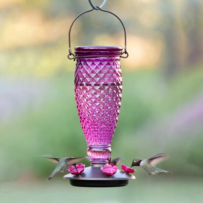 Show full view: Perky-Pet Diamond Wine Top-Fill Glass Hummingbird Feeder slide 8 of 10