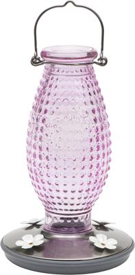 Show full view: Perky-Pet Hobnail Vintage Hummingbird Feeder, Cranberry slide 1 of 11