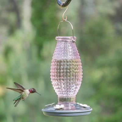 Show full view: Perky-Pet Hobnail Vintage Hummingbird Feeder, Cranberry slide 3 of 11