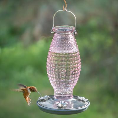 Show full view: Perky-Pet Hobnail Vintage Hummingbird Feeder, Cranberry slide 4 of 11
