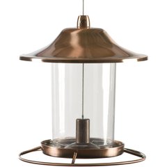 Perky-Pet Panorama Bird Feeder, Copper