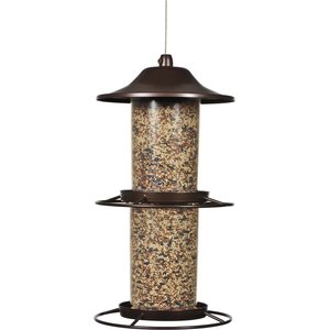 Perky-Pet Panorama Wild Bird Feeder, Brown