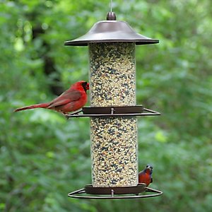 Perky-Pet Panorama Wild Bird Feeder, Brown