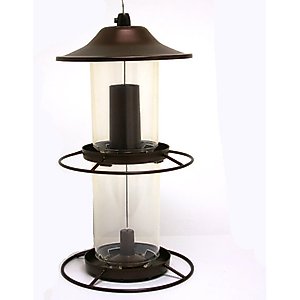 Perky-Pet Panorama Wild Bird Feeder, Brown
