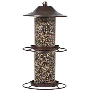 Perky-Pet Panorama Wild Bird Feeder, Brown