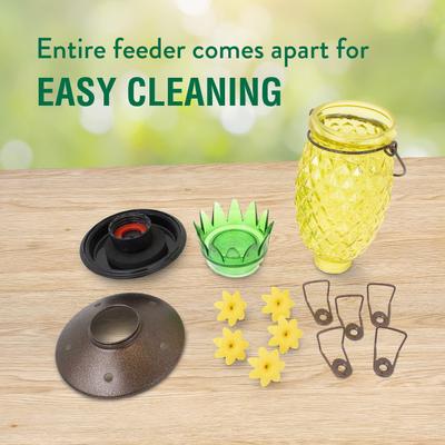 Show full view: Perky-Pet Pineapple Top-Fill Glass Hummingbird Feeder slide 6 of 10