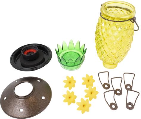 Show full view: Perky-Pet Pineapple Top-Fill Glass Hummingbird Feeder slide 8 of 10
