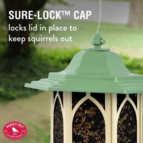 Perky-Pet Pistachio Gazebo Bird Feeder, Green, 3.5-lb
