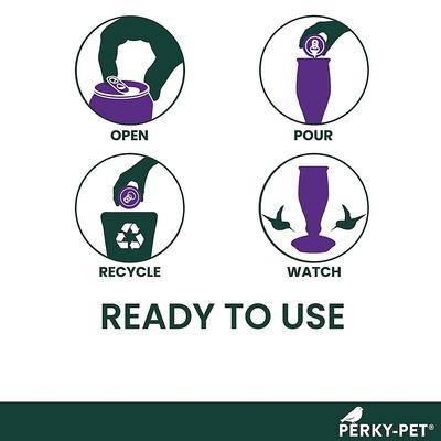 Show full view: Perky-Pet Ready to Use Clear Nectar Hummingbird Food, 16-oz can, 4 count slide 5 of 10