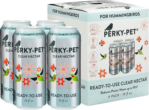 Show full view: Perky-Pet Ready to Use Clear Nectar Hummingbird Food, 16-oz can, 4 count slide 7 of 10
