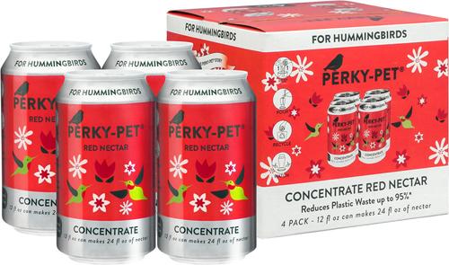 Show full view: Perky-Pet Red Nectar Concentrate Hummingbird Food, 12-oz can, 4 count slide 3 of 9