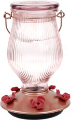 Perky-Pet Rose Gold Top-Fill Glass Hummingbird Feeder