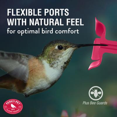 Show full view: Perky-Pet Top-Fill Favored Pinch Waist Glass Hummingbird Feeder, 20-oz slide 5 of 9