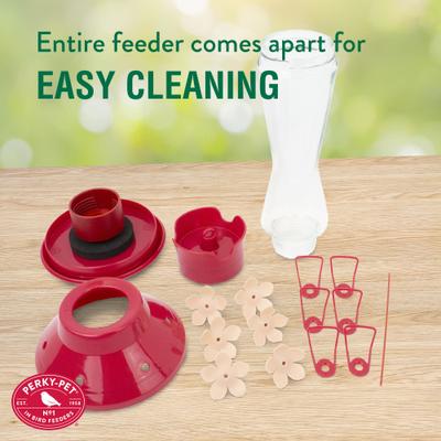 Show full view: Perky-Pet Top-Fill Favored Pinch Waist Glass Hummingbird Feeder, 20-oz slide 7 of 9