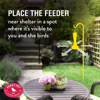 Show full view: Perky-Pet Top-Fill Favored Pinch Waist Glass Hummingbird Feeder, 20-oz slide 9 of 9