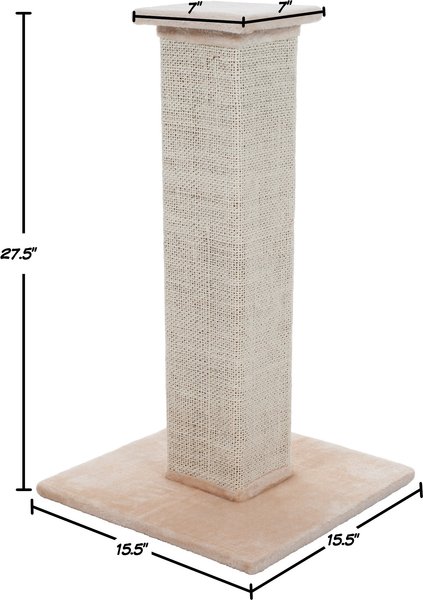 Pet Adobe 27.5-in Sisal & Burlap Cat Scratching Post