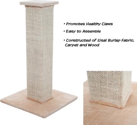 Show full view: Pet Adobe 27.5-in Sisal & Burlap Cat Scratching Post slide 4 of 7