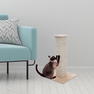 Show full view: Pet Adobe 27.5-in Sisal & Burlap Cat Scratching Post slide 5 of 7