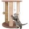 Show in main carousel: Pet Adobe 19.25-in Polyester Cat Scratching Post with Toys, Brown slide 1 of 8