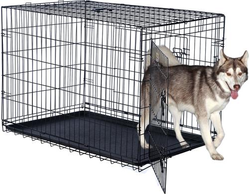 Show full view: Pet Adobe 2-Door Foldable Dog Crate, 42-in slide 4 of 9
