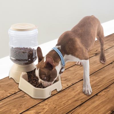 Show full view: Pet Adobe 2-Pack of 3.8L/1G Automatic Dog & Cat Feeders, Tan slide 4 of 7