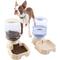 Show in main carousel: Pet Adobe 2-Pack of 3.8L/1G Automatic Dog & Cat Feeders, Tan slide 5 of 7