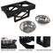 Show in main carousel: Pet Adobe 2 Pet Bowls with Adjustable Stand Dog & Cat Bowls, Black slide 3 of 6