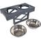 Show in main carousel: Pet Adobe 2 Pet Bowls with Adjustable Stand Dog & Cat Bowls, Gray slide 3 of 6