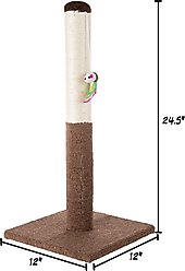 Pet Adobe 24.5-in Sisal Cat Scratching Post with Toy slide 2 of 6