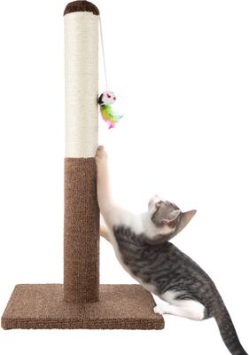 Show full view: Pet Adobe 24.5-in Sisal Cat Scratching Post with Toy slide 4 of 7