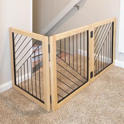 Show full view: Pet Adobe 3-Panel Foldable Dog & Cat Gate slide 2 of 6