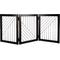 Show in main carousel: Pet Adobe 3-Panel Foldable Free Standing Wood Dog & Cat Gate, 23.6-in, Black slide 2 of 6
