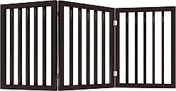 Pet Adobe 3-Panel Indoor Foldable Dog Gate, Brown slide 2 of 4