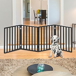 Pet Adobe 3-Panel Indoor Foldable Dog Gate, White