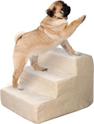 Show full view: Pet Adobe 3-Step Nonslip Foam Dog Staircase, Tan slide 5 of 6