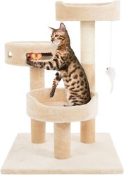 Pet Adobe 3-Tier 27.5-in Cat Tree, Beige