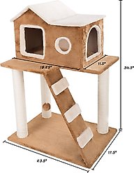 Pet Adobe 3-Tier 34.5-in Sisal Cat Tree slide 2 of 7