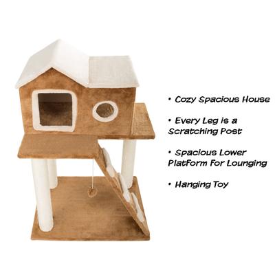 Show full view: Pet Adobe 3-Tier 34.5-in Sisal Cat Tree slide 4 of 8