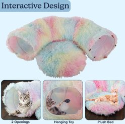 Pet Adobe 36-in Cat Tunnel Bed, Multi slide 2 of 6