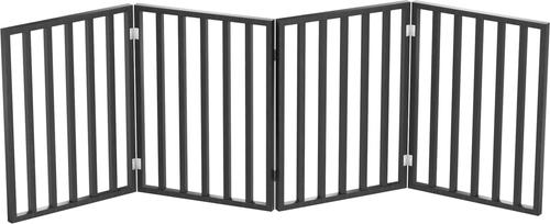 Show full view: Pet Adobe 4-Panel Indoor Foldable Dog Gate, Black slide 4 of 5