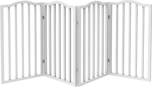 Show full view: Pet Adobe 4-Panel Indoor Foldable Dog Gate, White slide 3 of 5